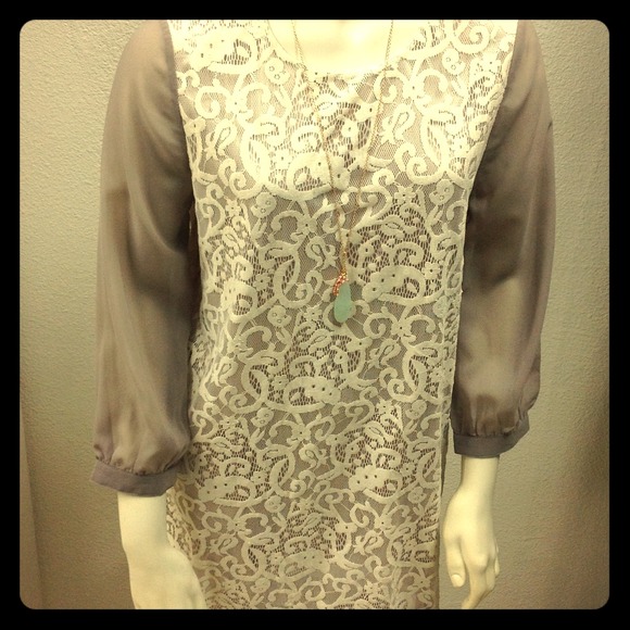 Cream Lace dress