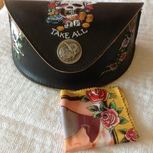 Ed hardy sunglasses case .