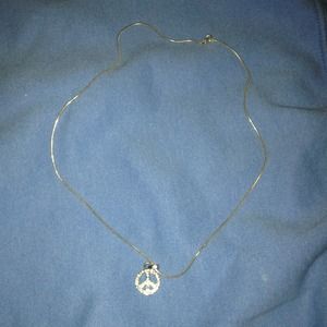 Peace sign necklace