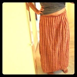 Wrap Style Maxi Skirt