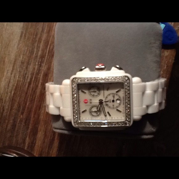 AUTHENTIC NEW DIAMOND FACE MICHELE WATCH