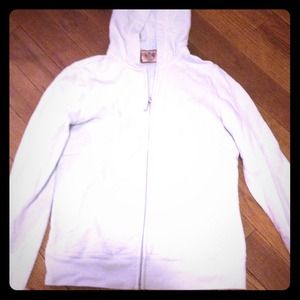 Light blue juicy zip up sweater