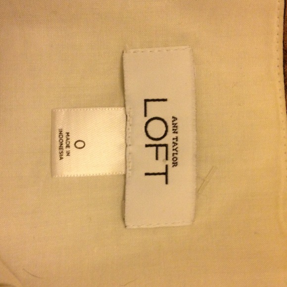 Black & white Loft dress w/ belt - Picture 3 of 3