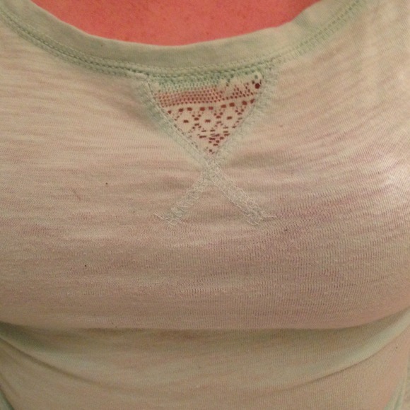 Teal half lace quarter sleeve shirt! - Picture 4 of 4