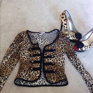 ❌Sold❌Leopard print Jacket