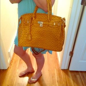 Vegan leather satchel