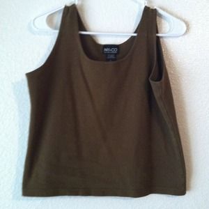 Olive green crop top