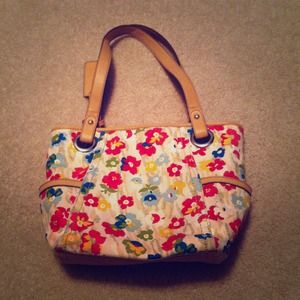 Floral tote bag