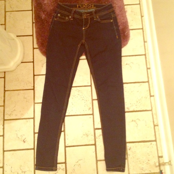 Dark navy blue super skinny jeans! - Picture 1 of 4