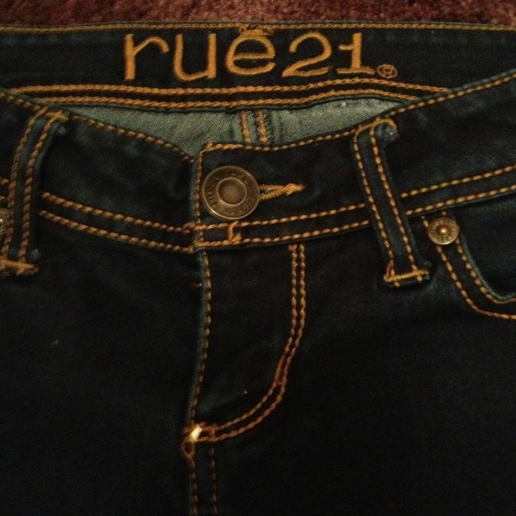 Dark navy blue super skinny jeans! - Picture 2 of 4