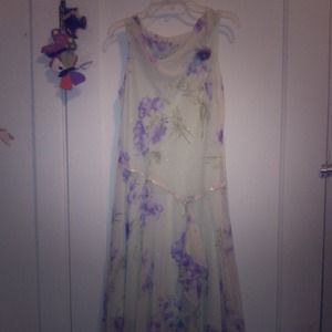 Green flower dress (for children)