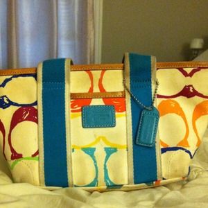 **Reduced price**Scribble pattern small coach tote