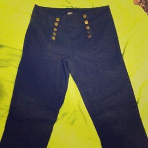 Navy blue High-Waist pants