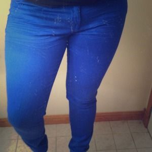 Cute Blue Skinny Jeans