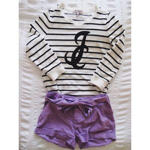Juicy Couture striped terry pullover