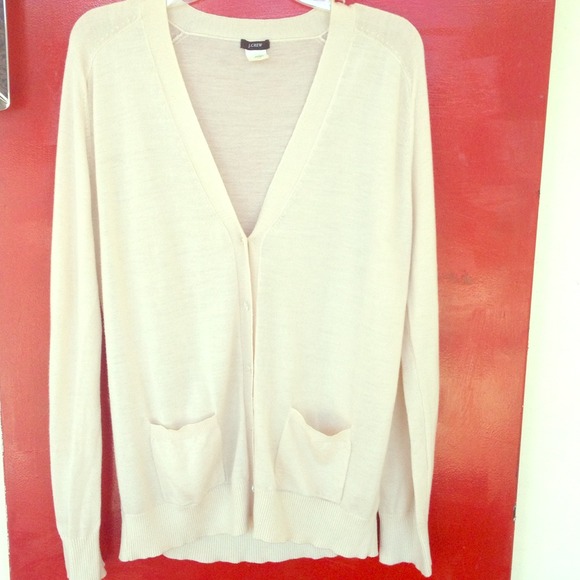 JCrew tissue thin cardigan light pink size XL