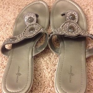 Silver sandals