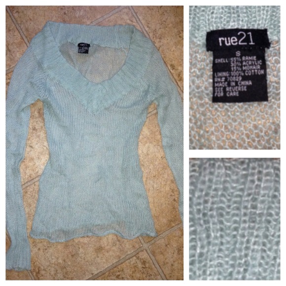 Knitted mint top