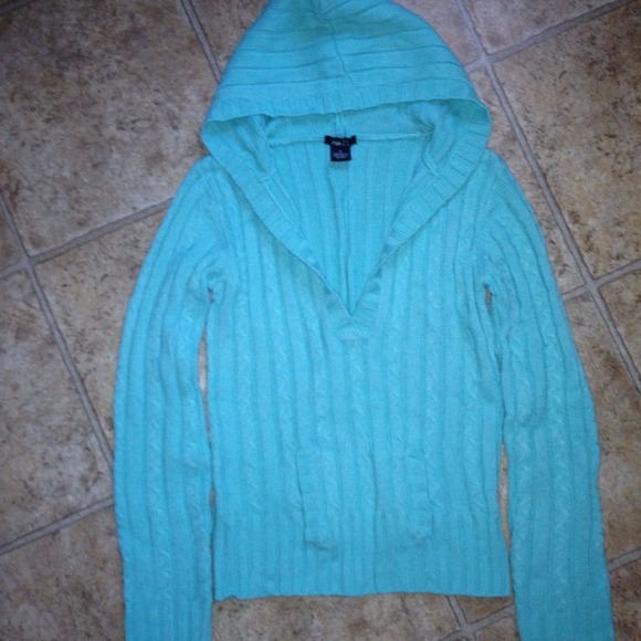 Mint pull over hoodie