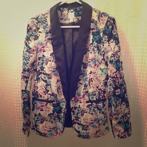 Lauren Conrad Floral Blazer