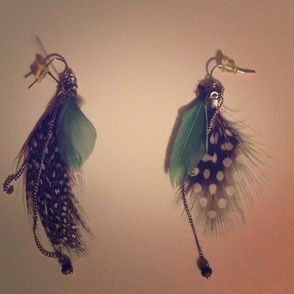 Feather Dangle Earrings