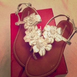 Charming Charlie's Silver Sandals
