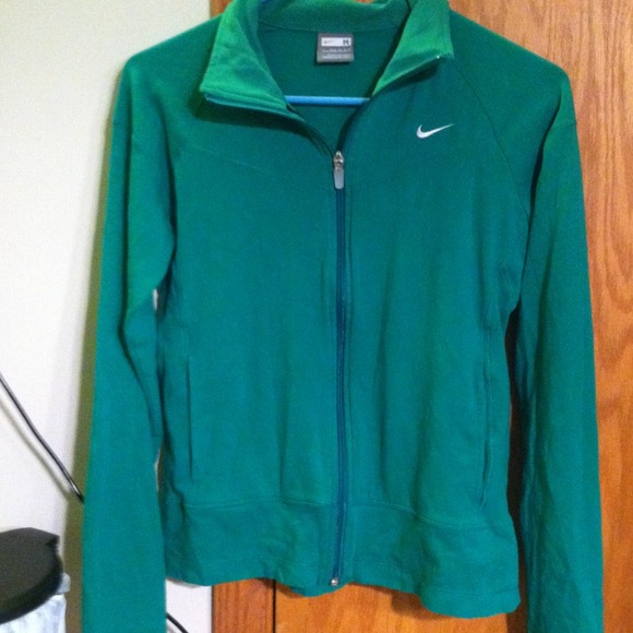 💚Medium lime green Nikes zip up sweater!!💚 - Picture 2 of 3