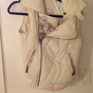 Diesel puffy zip up vest