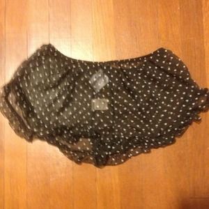 New Brandy Melville sheer shorts with hearts