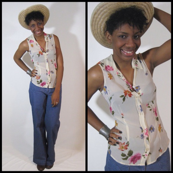 Moschino floral blouse
