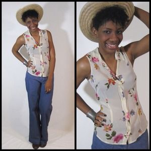 Moschino floral blouse