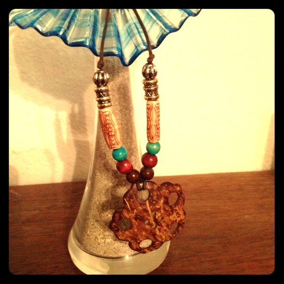 Free with Purchase. Wooden necklace