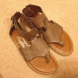 Brown Ankle Strap Sandals