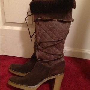 BCBGirls brown suede/leather