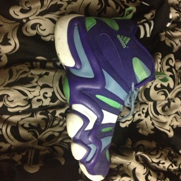 Adidas purple white blue