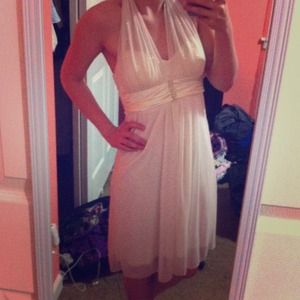 Very cute Ivory formal dress! Only worn ONCE!