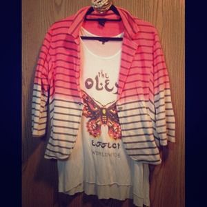 ❌SOLD❌ Daytrip Stripped Blazer