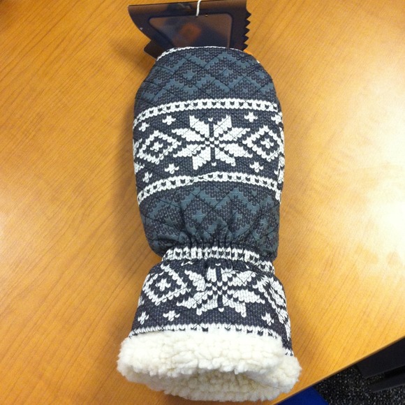 Ice scrapper mitt