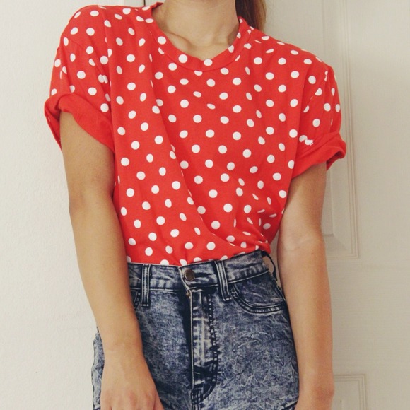 SOLD 🚫 Topshop inspired Polka Dot Tee