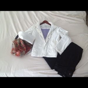White Lacoste Jacket