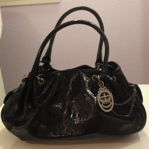 Black patent leather Juicy bag