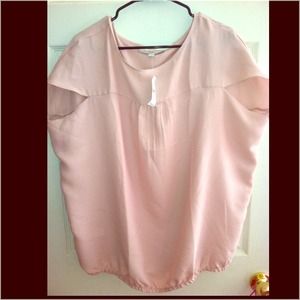 Aloft Nude Bubble Blouse