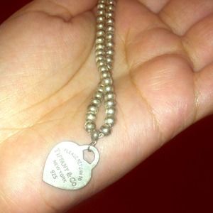 BUNDLE -Tiffany Necklace &sephora makeup kit