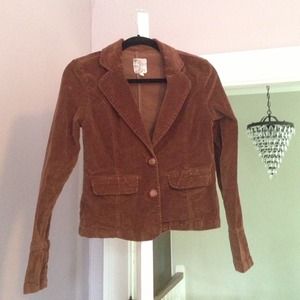 Chocolate corduroy blazer