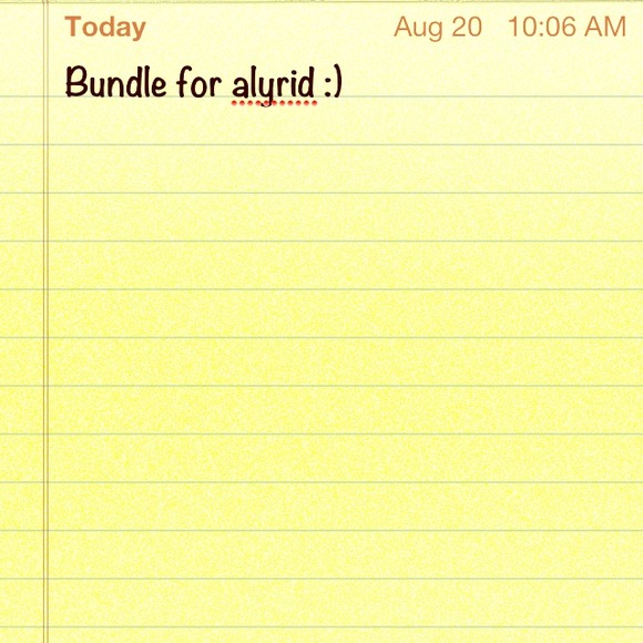 ✋Reserved bundle for @alyrid✋