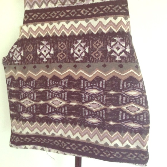 Tribal print crop top