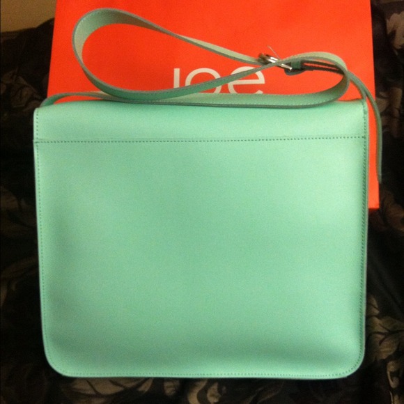 🚫SOLD🚫 Joe Fresh Mint Leather school bag - Picture 3 of 4