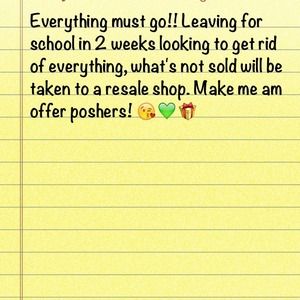 Everything must go!