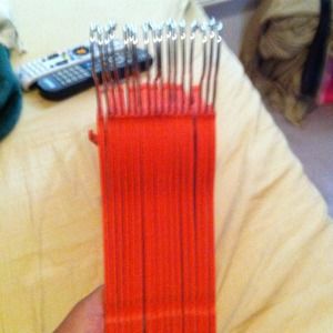 17 pink/coral velvet hangers