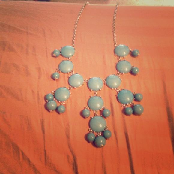 Blue bubble necklace
